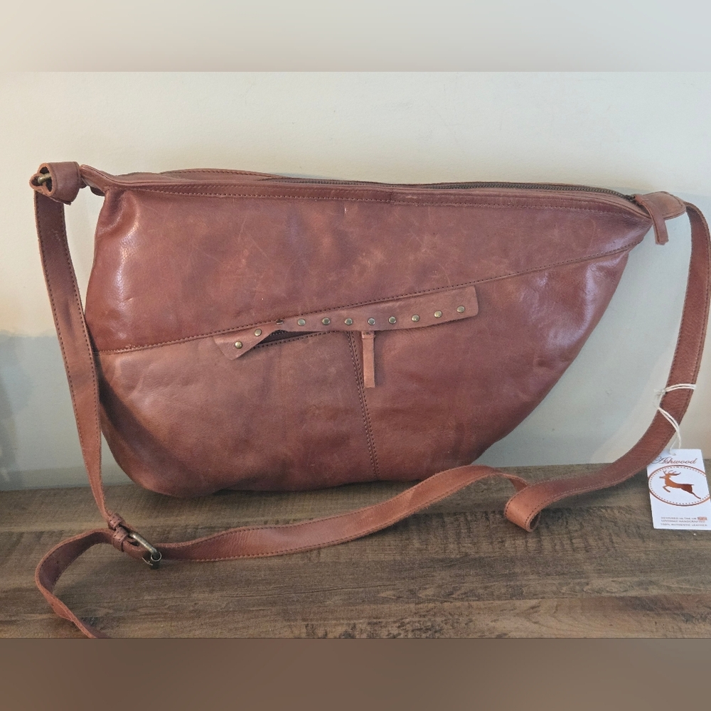 Ashwood Genuine Leather Slouchy Hobo Bag Adjustable Strap Large Sz Made In UK
